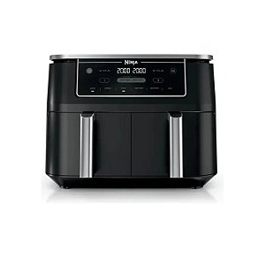 Fritadeira Elétrica (Air Fryer) Ninja DZ401 6 em 1 110V Preto