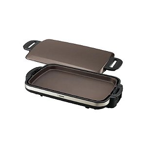 Chapa Elétrica Zojirushi EA-DCC10XJ Sizzler Cerâmica Marrom Inox 110V