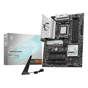 Placa-Mãe MSI B850 Gaming Plus Wifi AM5/4xDDR5/M.2/PCI-E/DP/USB-C/SATA