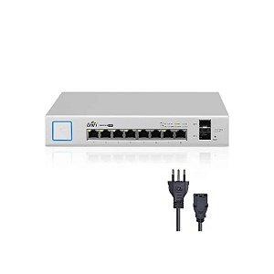 Unifi Switch 8 Portas Poe RJ45 + 2 Portas SFP US-8-150W-BR