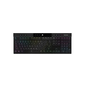 Teclado Gamer Mecânico Corsair K100 Air RGB Low Profile Bluetooth - Preto (CH-913A01U-Na)