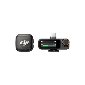 Microfone Lapela Dji Mic 3 Sem Fio - Preto (1TX + 1RX)