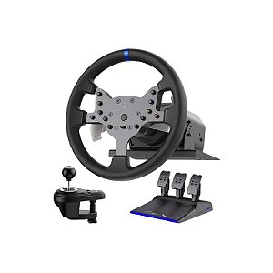 Kit Simulador PXN V99 para PC / PS4 / Xbox One / Xbox Series - Preto (Volante + Pedal + Câmbio)
