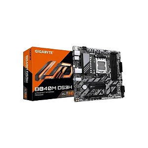 Placa Mãe Gigabyte B840M DS3H AM5 DDR5