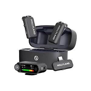 Sistema de Microfone Hollyland Lark Max 2 Combo Sem Fio - Preto
