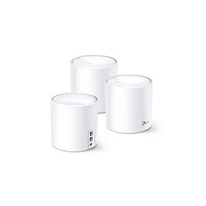 Kit TP-Link Wifi 6 Deco X20 (3 Pacotes) Malha para toda a residência AX1800