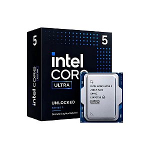 Processador Intel Core Ultra 5-250KF Plus Soquete LGA 1851 18 Núcleos 18 Threads 4.2GHZ e 5.3GHZ Turbo Cache 30MB