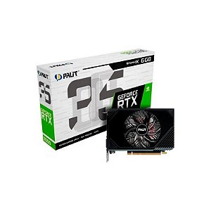 Placa de Vídeo Palit Stormx 6GB Geforce RTX3050 GDDR6 NE63050018JE-1072F