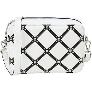 Bolsa Cromia Feminina 1405941 1274 Ladies Bag Gisele Branco/Preto