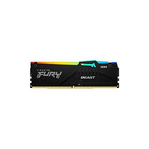 Memória Kingston Fury Beast RGB, DDR5 16GB (1X16GB), 6000MHZ, KF560C36BBE2A-1, Preto