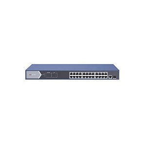 Hub Switch Hikvision 24 Portas 10/100/1000Mbps PoE DS-3E0526P-e