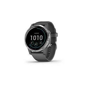 Relógio Garmin Vivoactive 4 Shadow Gray Silver WW - 010-02174-02