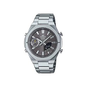 Relógio Casio Edifice ECB-S10D-8ADF Analógico/Digital Feminino - Prata/Cinza Escuro