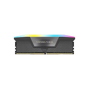 Memória RAM DDR5 Corsair Vengeance RGB 5600 MHz 16 GB - Cinza Frio (CMH16GX5M1B5600Z40)