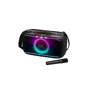 Caixa de Som JBL Partybox On The Go 2 - 100W - Bluetooth - com Microfone - 5,25" - Preto
