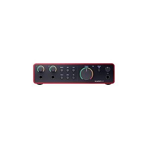 Interface Focusrite Scarlett 2I2 Vermelha