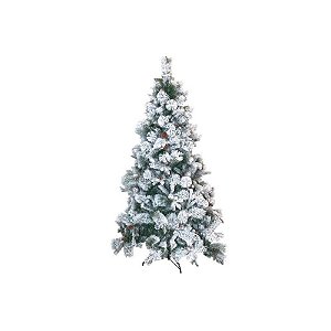 Árvore de Natal de 2,4 m de PE+PVC+PET com 1400 Ramos