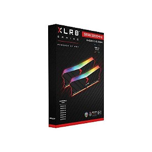 Kit de Memória RAM DDR4 PNY XLR8 Gaming 3200MHZ 32GB Epic-X RGB (2X16GB) - Preto (MD32GK2D4320016XRGB)