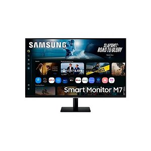 Monitor 32 Samsung Smart LS32FM700UNXZA 4K/Uhd/Preto