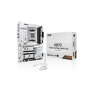 Placa Mãe Asus X870 Max Gaming WIFI7 W Soquete AM5 Chipset AMD X870 DDR5 ATX