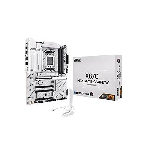 Placa-mãe Asus X870 Max Gaming Wifi 7 W AM5 DDR5 - Branco