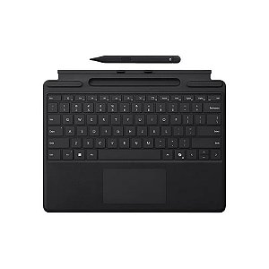 Teclado Microsoft 8X6-00168 para Microsoft Surface Pro - Preto + Caneta Surface Slim