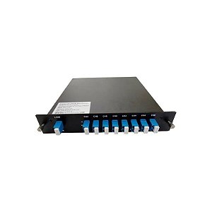 Placa Mux Demux 100G DWDM-Bidi 8CH B C43-C58 LC-Upc LGX Monitoramento de Potência Fub