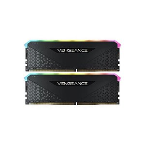 Memória DDR4 32GB 3200 Corsair Vengeance RGB RS 2X16 CMG32GX4M2E3200 C16/Preto