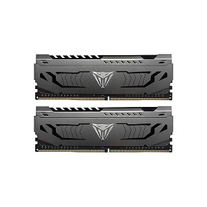 Kit de Memória RAM DDR4 Patriot Viper Steel 3600 MHZ 32 GB (2 X 16 GB) - Cinza Metálico (PVS432G360C8K)