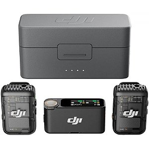 Microfone Digital Sem Fio DJI Mic 2 (2 TX + 1 RX + Estojo de Carregamento) (FCC)