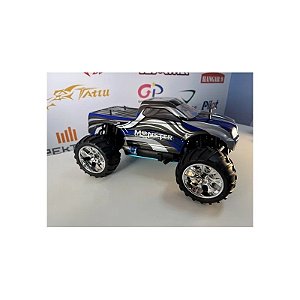 Carro Himoto 1/10 Eldorado Truck .18 Nitro 4x4 Prata/Azul HI6101