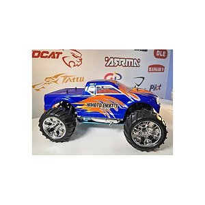Carro Himoto 1/10 Eldorada Truck .18 Nitro 4WS Azul/Laranja HI6101