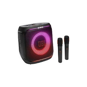 Caixa de Som Portátil JBL Party Box Encore 2 Bluetooth + 2 Microfones - Preto