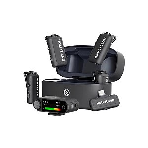 Sistema de Microfone Hollyland Lark Max 2 Combo Sem Fio 4 - Preto