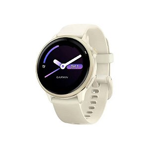 Relógio Garmin Vivoactive 6 010-02985 com GPS/Wi-Fi - Lunar Gold/Bone