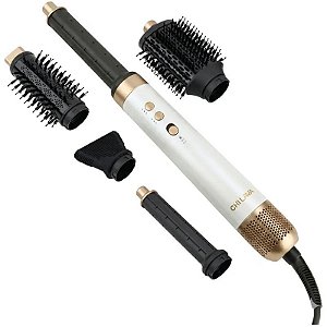 Secador Escova CHI GF0092EU Lava AirGlam Multi Styler 1300W 220V/50-60Hz - Branco/Dourado