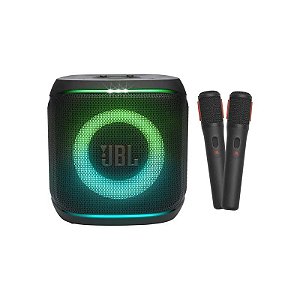 Caixa de Som JBL Partybox Encore 2 + 2 Microfones Sem Fio JBL - Preto