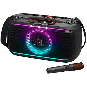 Caixa de Som JBL PartyBox On-The-Go2 Plus com Microfone sem Fio