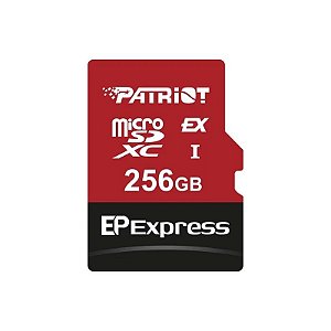 Cartão de Memória Micro SDXC Patriot Ep Express 256GB 800MB/S - PEF256GEPEXMCX