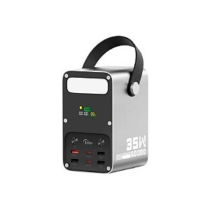 Carregador Portátil Joko J51 60000mAh USB 22.5W Metal Power Supply com Lanterna