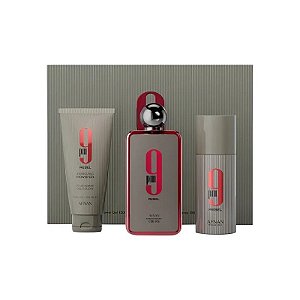 Kit Perfume Afnan 9PM Rebel Edp - Unissex 3 Peças