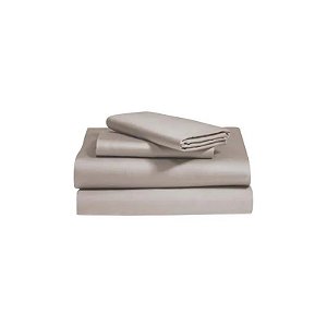 Jogo de lençóis Soho Deluxe SSQ400TENTAU 400H Queen Size Taupe 4 Peças