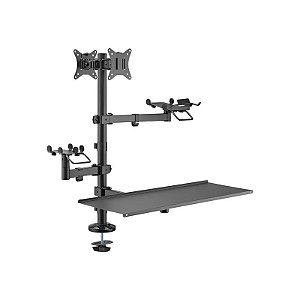 Suporte para 2 Monitores FTX FTX-02LD 17" a 32" Articulado - Preto