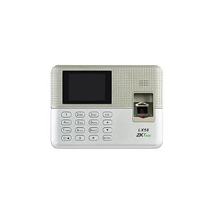 Relógio Marcador Biométrico Zkteco LX50 com Reconhecimento de Impressão Digital- Prata