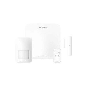 Kit de Alarme Sem Fio Hikvision DS-PA201P-KIT-16WB Wifi com Sensor Pir - Branco