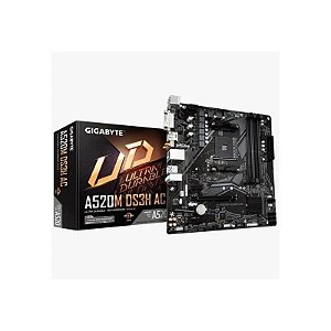 Placa Mãe AMD (AM4) Gigabyte A520M DS3H Ac Wifi DDR4