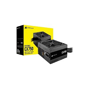 Fonte Corsair CX750 CP-9020279-Na ATX 750W 80 Plus Bronze - Preto
