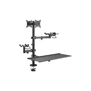 Suporte FTX FTX-02LD - para 2 Monitores de 17" a 32" - Articulado - Preto