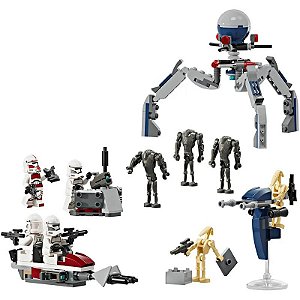 Jogo LEGO STAR WARS 75372 2159 Peças Clone Trooper e Battle Droid