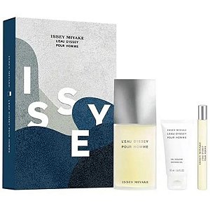 Kit Perfume Issey Miyake L'Eau d'Issey Eau de Toilette 125mL+10mL+Gel de Banho 50mL - Masculino